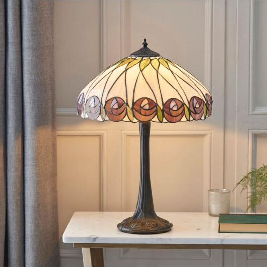 rozsa mintas elegans klasszikus kezmuves idotallo  premium meghitt harmonikus egyedi  handmade nosztalgikus stilusos tiffany mintas asztali lampa charles rennie mackintosh 2.jpg